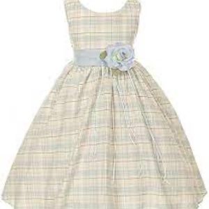 Kid's Dream party Dress special occasion Vintage Plaid 7-8